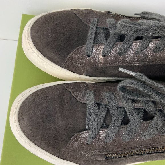 Paul Green Toby Zip And Lace Up Leather/Suede Sneakers Green Size 9 - Picture 11 of 16